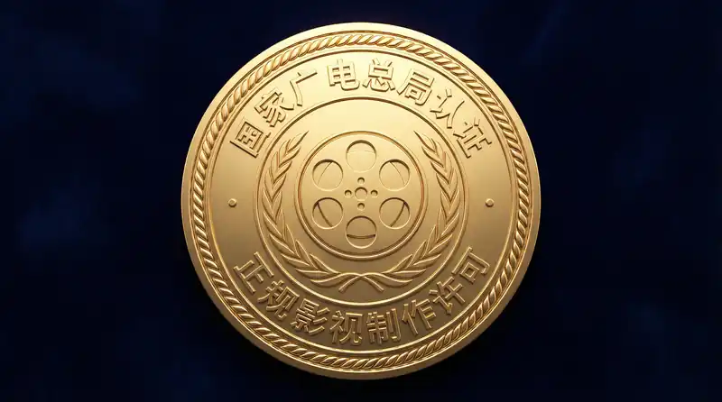 九一视频获得国家广电总局颁发的正规影视制作许可认证金色徽章